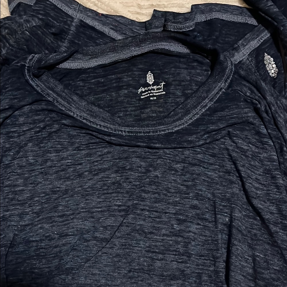 FP Movement Navy Blue Long Sleeve Shirt